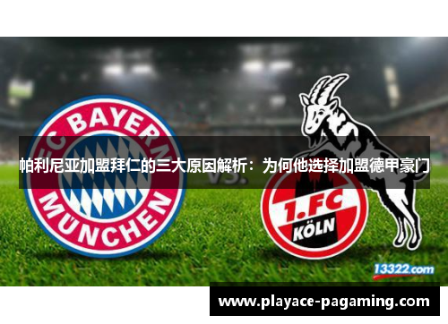 帕利尼亚加盟拜仁的三大原因解析：为何他选择加盟德甲豪门